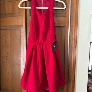 Lulus Red Sleeveless Dress NWT Medium
